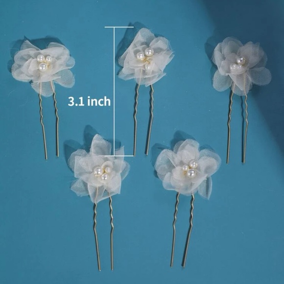 🆕Floral Hair Pins - Picture 2 of 2